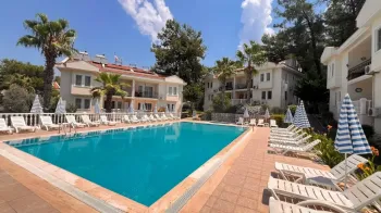 Three bedroom furnished duplex Hisaronu apartment